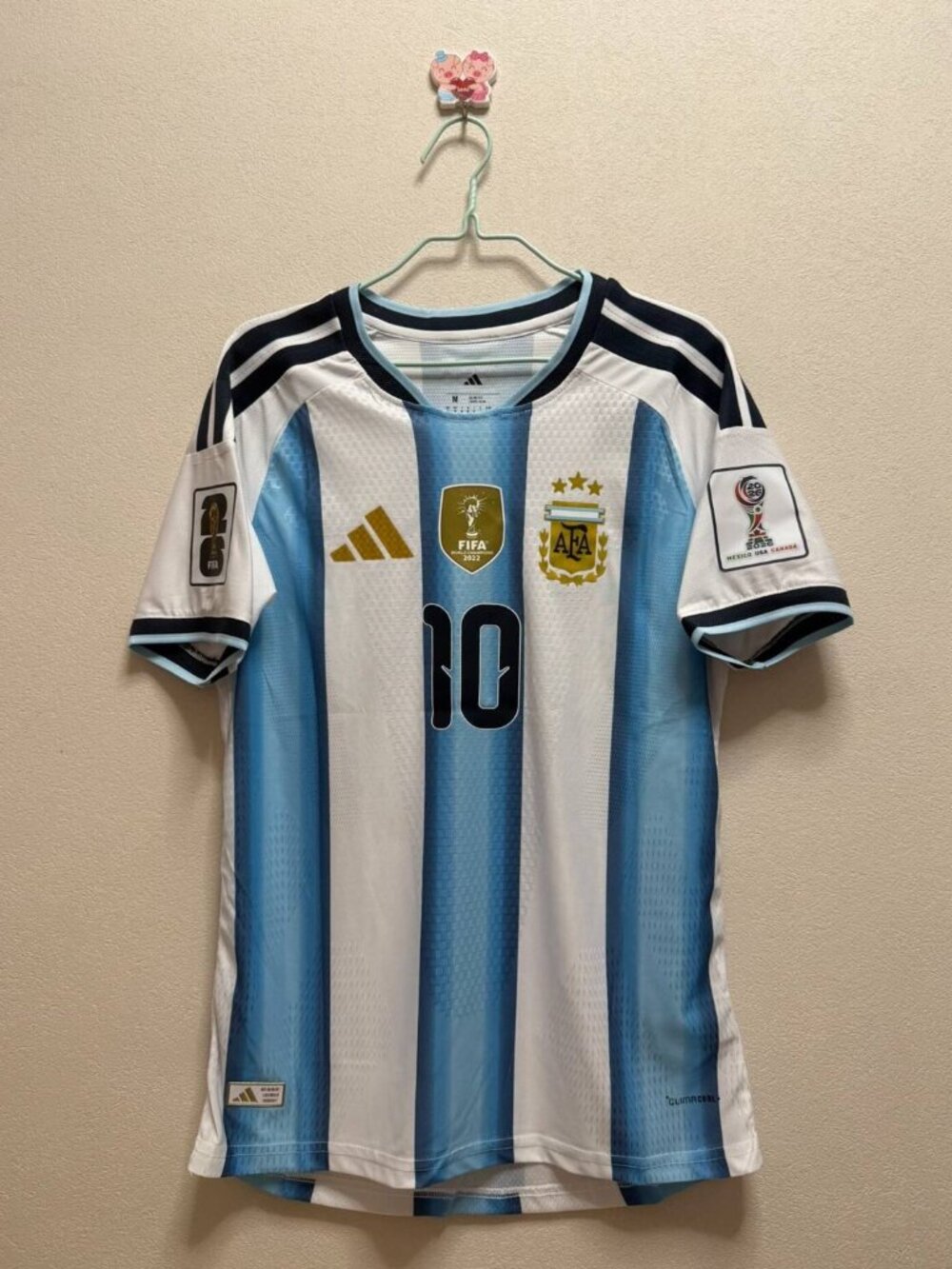 2026 Tournament Inspired #10 Soccer Shirt Blue White Size M